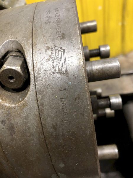 1" LANDIS SINGLE SPINDLE THREADER W/ 8R HEAD: STOCK #19071