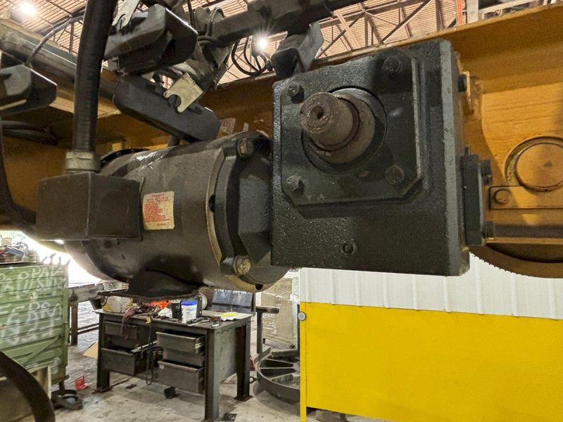 7.5 TON x 27'-4" MOVE HANDLING SYSTEMS SINGLE GIRDER BRIDGE CRANE W/ SHAW-BOX HOIST: STOCK #2101