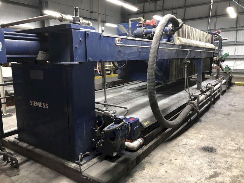 2008 Evoqua / Siemens 1500mm / 65 Plate Filter Press ||
 One Still Available