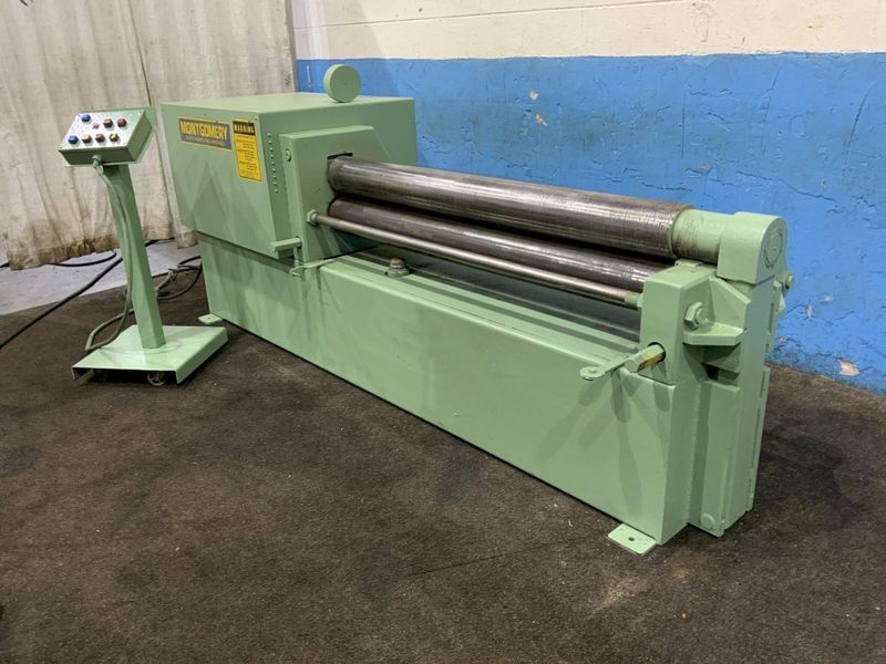 5' X 1/4" MONTGOMERY MODEL #6018H HYDRAULIC PLATE BENDING ROLLS:  STOCK #80370