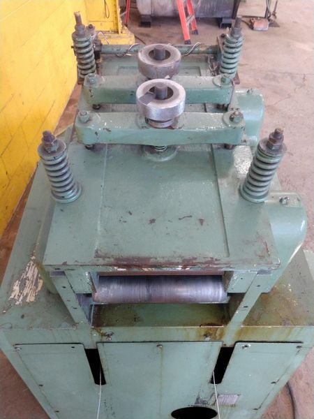 9.8" X .059" AIDA MODEL #LM-2532 9 ROLL POWERED COIL STRIP STRAIGHTENER: STOCK 14441