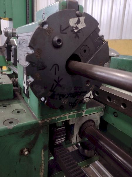 4-1/8" X 48" CARSON MODEL CHP-1H TUBE END PUNCH FORMING MACHINE: STOCK 17891
