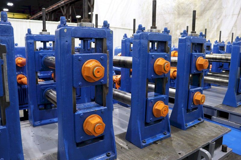 12 STAND X 4-1/2" X 32" YODER W35 RAFTED ROLLFORMER LINE: STOCK #10523