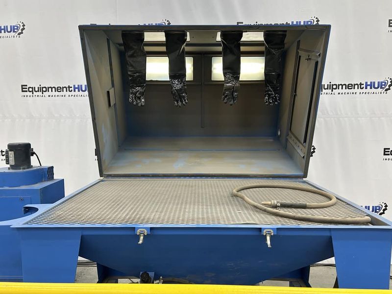 6′ x 4′ x 40″ Full Top Open Abrasive Blast Cabinet System w/ Dust Collector