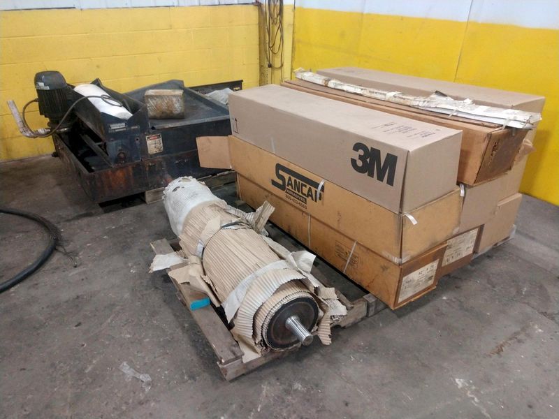 52" TIMESAVER MODEL #252-3CMW BELT GRINDER METAL FINISHER: STOCK 14849