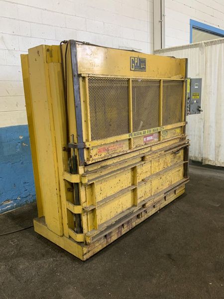 72" X 32" HARMONY LOW PROFILE VERTICAL CARDBOARD BALER: STOCK #76689