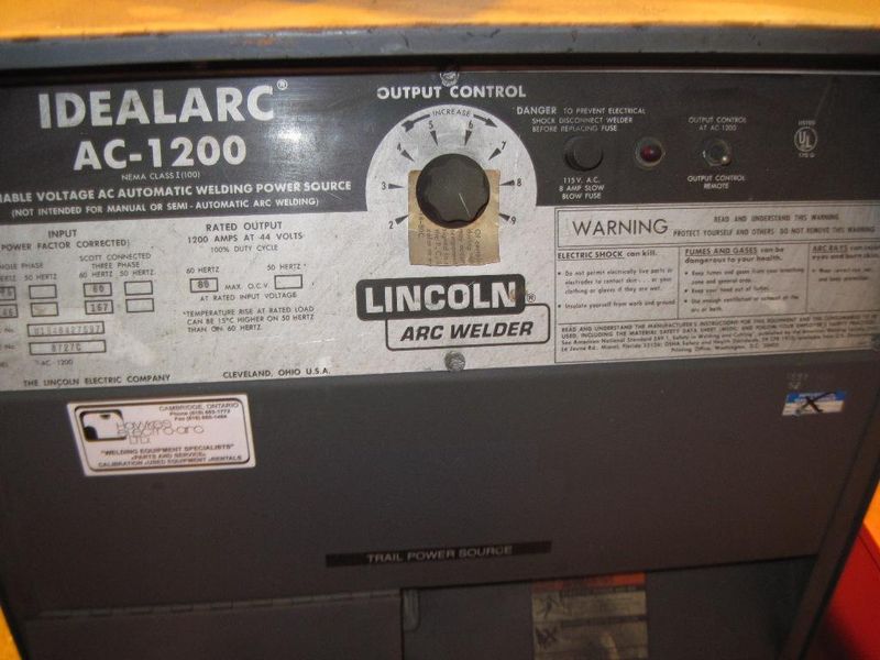 10' X 10' ROBERTS WELDING MANIPULATOR WITH ARC WELDER: STOCK #61324