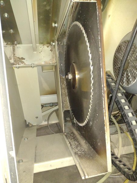 6" HIGH X 14" WIDE WEINIG DIMTER  OPTICUT MODEL #S75 CROSS-CUT AUTOMATIC WOOD SAW, NEW 2003: STO