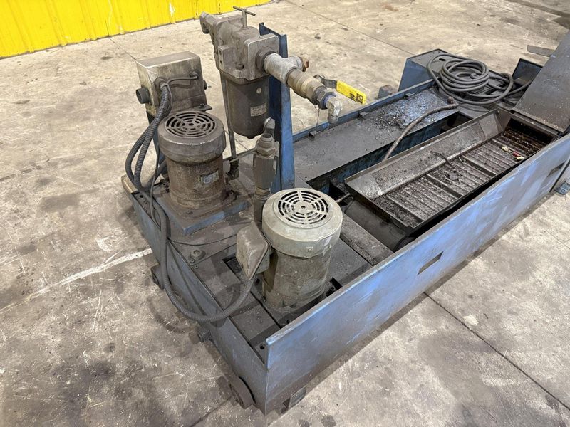 7" WIDE x 36" TURBO CONVEYOR MODEL #6475-8954 COOLANT & CHIP CONVEYOR SYSTEM: STOCK #18508