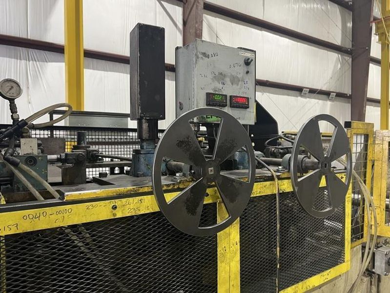 15,000 LB x 36" x .312" COE Coil Cradle Straightener Feeder Space Saver Servo Feed Line