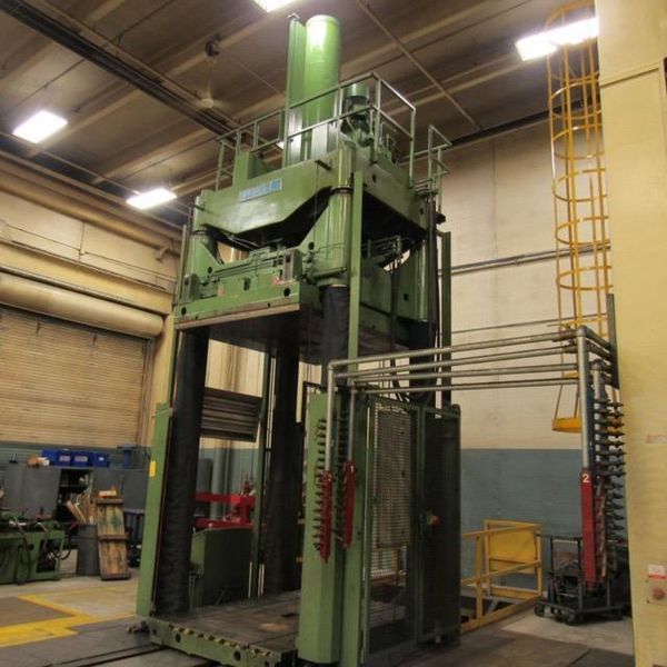 224 Ton Reis Hydraulic 4 Post Spotting Press