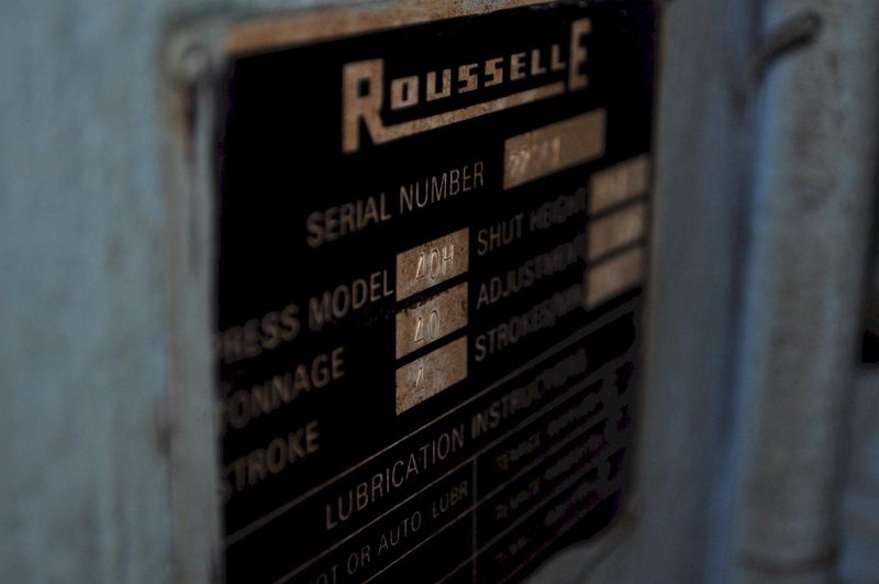 40 TON ROUSSELLE HORN PRESS