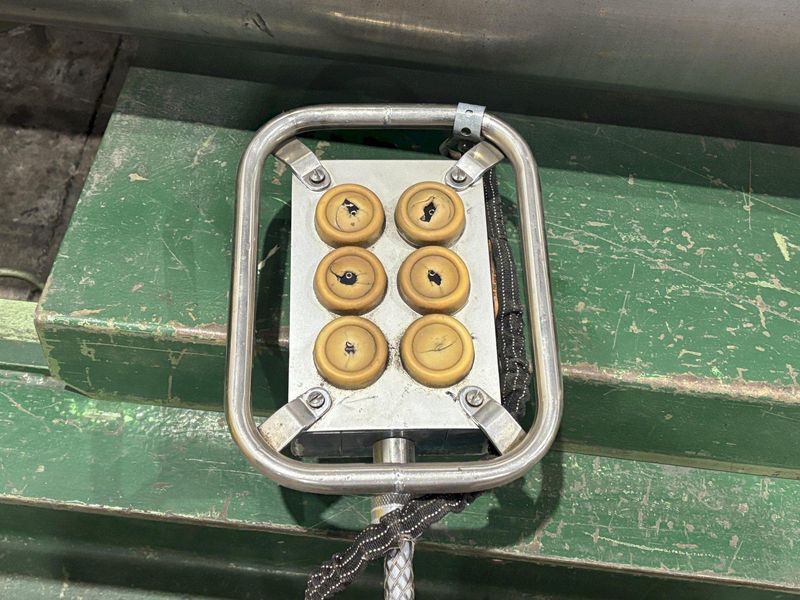 12' X 1/4" ROUNDO MODEL #PS-205 DOUBLE PINCH HYDRAULIC 3 ROLL PLATE ROLL: STOCK #23118