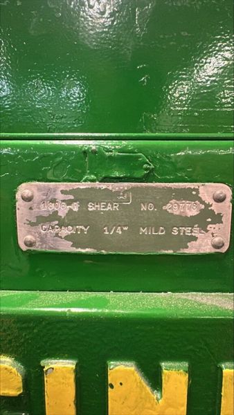 Cincinnati 1806-R, 6′ X 1/4″ Mechanical Shear