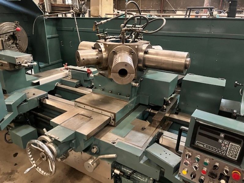 Vantage PB-50 50″ x 152″ Twin-Carriage Engine Lathe, 9″ Spindle Bore