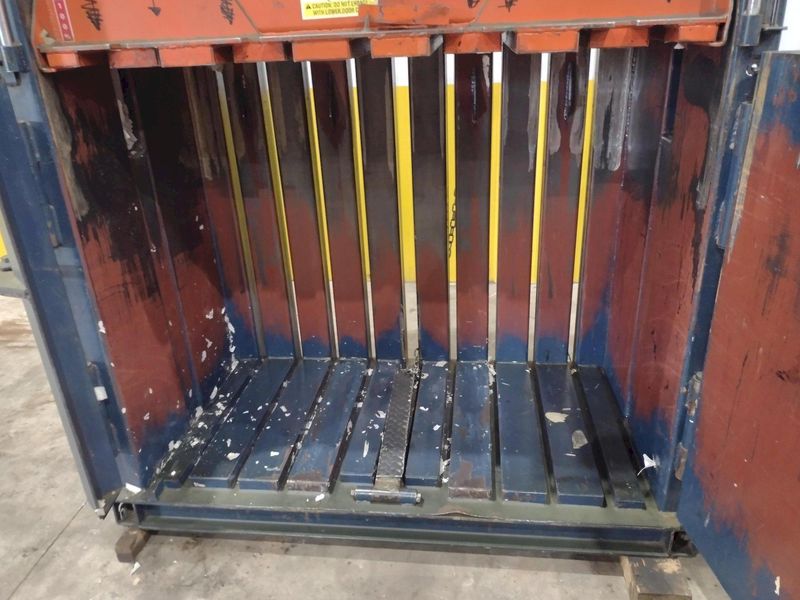 60" X 30" JV MANUFACTURING MODEL #VB60-B HYDRAULIC DOWNSTROKE VERTICAL CARDBOARD BALER: STOCK #2