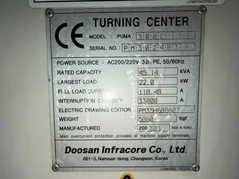 Used 2007 DOOSAN PUMA 300C