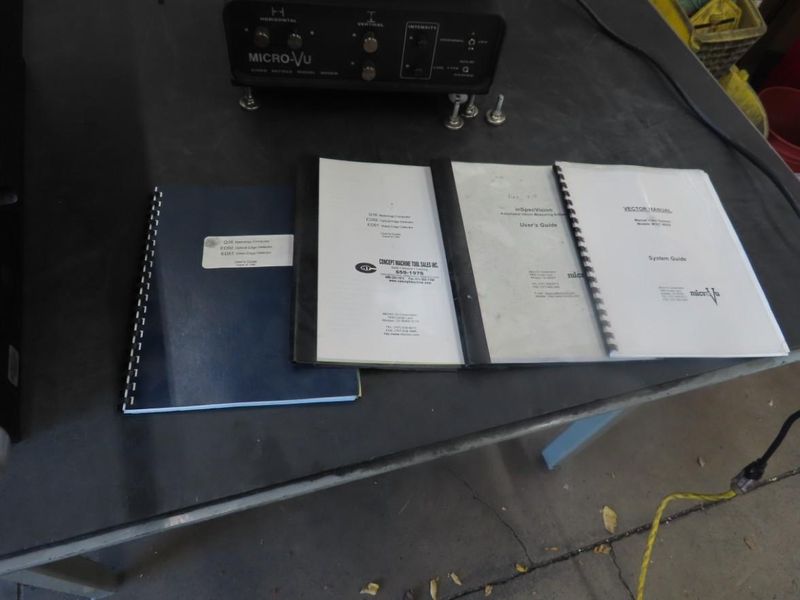 Micro-Vu Model 30 2 Video Measuring System w 2 Axis Micro-VU DRO w Q16 Metrology Computer- Auction Item