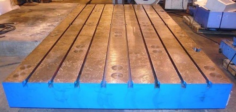 Floor Plates, 86" X 157" X 12" T-Slotted Floor Plate, Leveling Screws, New, #25274