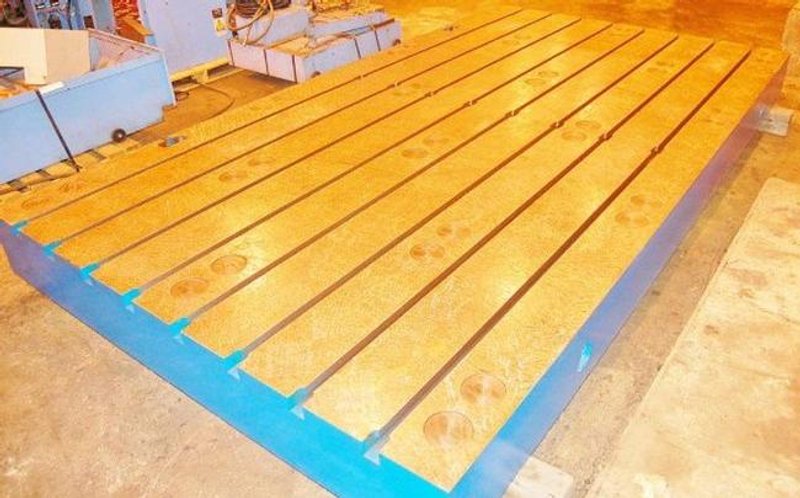 Floor Plates, 86" X 157" X 12" T-Slotted Floor Plate, Leveling Screws, New, #25274