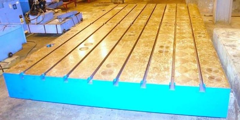 Floor Plates, 86" X 157" X 12" T-Slotted Floor Plate, Leveling Screws, New, #25274