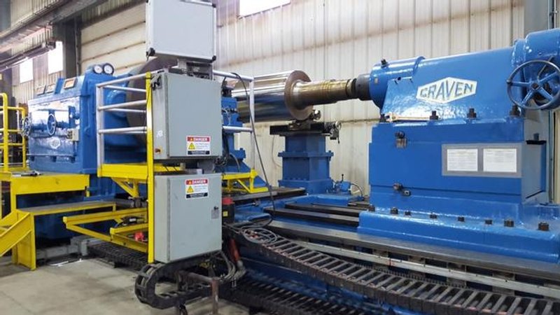 127" X 360" Craven CNC, 75" 4-J, 4-Way Bed, 2 Carr, 75 HP, 80 Ton Cap, Retro '10 #28376