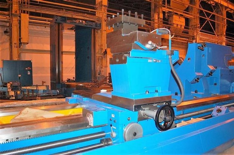 80" X 236" Tru Turn, 64" Over C/S, 315 RPM, 63" 4-Jaw Chuck, Inch/Metric Threading, #25249
