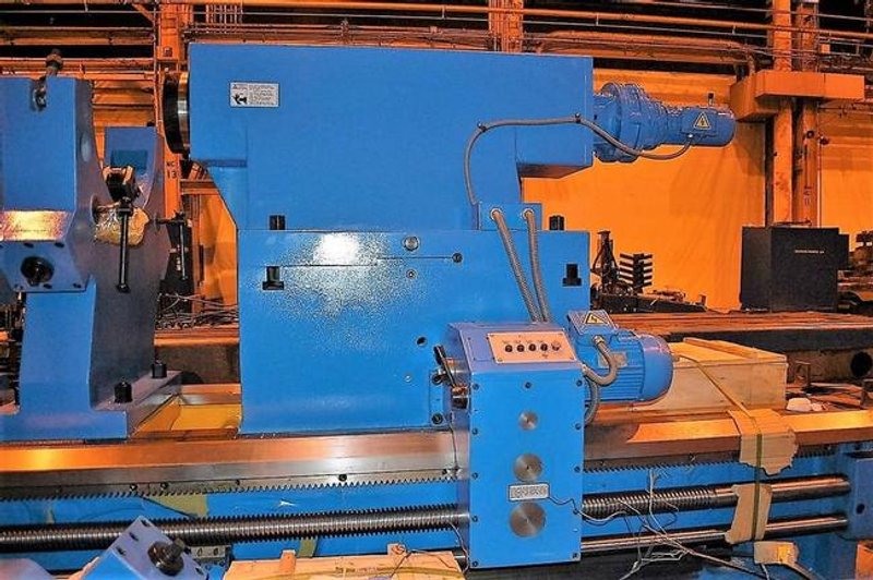 80" X 236" Tru Turn, 64" Over C/S, 315 RPM, 63" 4-Jaw Chuck, Inch/Metric Threading, #25249