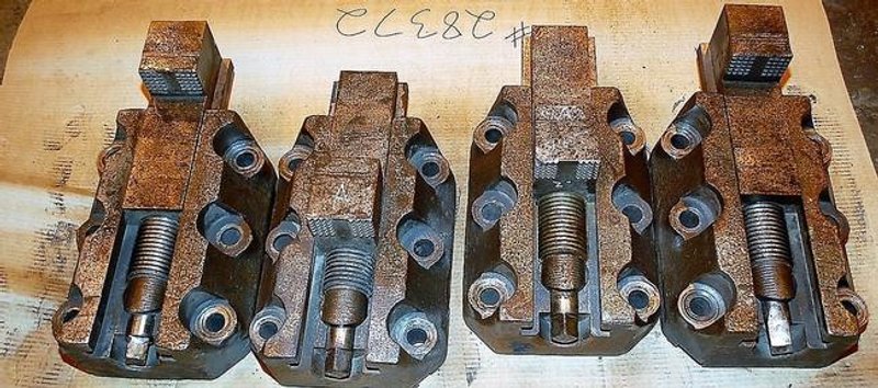 Chuck Jaws (4), 13" Long, 9.5" Wide, 6.5" High, 7/8" Holes, 7" Center, #28372
