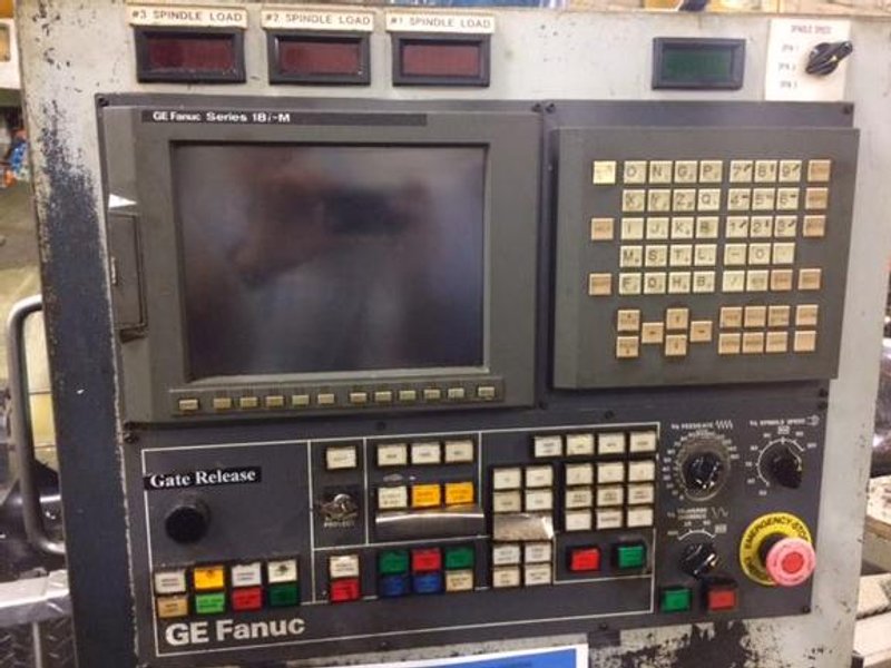 SNK FSP-120V, 3-Spindles, X120", Y50", Z24", 144"X48" Tbl, 20 HP, Fanuc 18i CNC, #29262