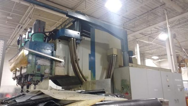 SNK FSP-120V, 3-Spindles, X120", Y50", Z24", 144"X48" Tbl, 20 HP, Fanuc 18i CNC, #29262