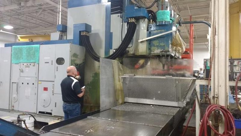 SNK FSP-120V, 3-Spindles, X120", Y50", Z24", 144"X48" Tbl, 20 HP, Fanuc 18i CNC, #29262