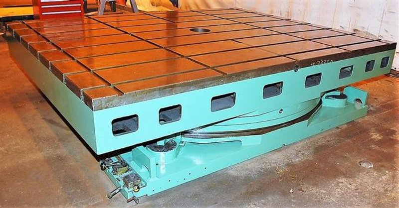 96" X 120" G & L Rotary Table, Air Lift, 75K Capacity, 24" Table Height, #23389