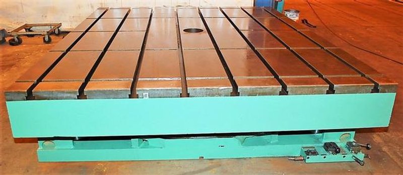96" X 120" G & L Rotary Table, Air Lift, 75K Capacity, 24" Table Height, #23389