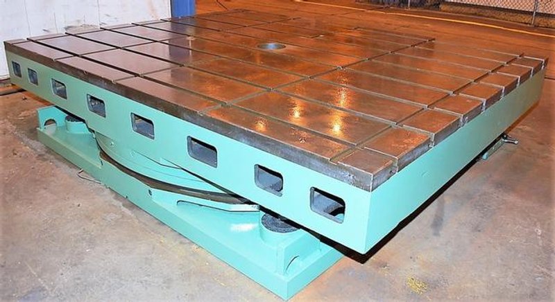 96" X 120" G & L Rotary Table, Air Lift, 75K Capacity, 24" Table Height, #23389