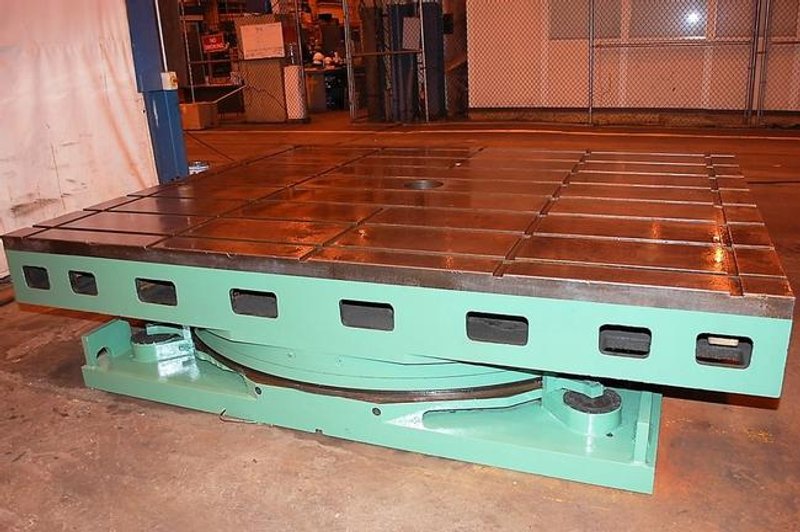 96" X 120" G & L Rotary Table, Air Lift, 75K Capacity, 24" Table Height, #23389