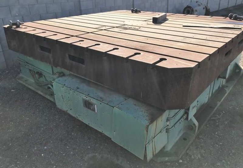 118" X 118" Homma Rotary Table, 50 Ton Wt Capacity, Heidenhain Encoder, #30051
