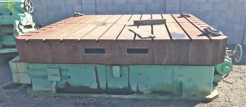118" X 118" Homma Rotary Table, 50 Ton Wt Capacity, Heidenhain Encoder, #30051