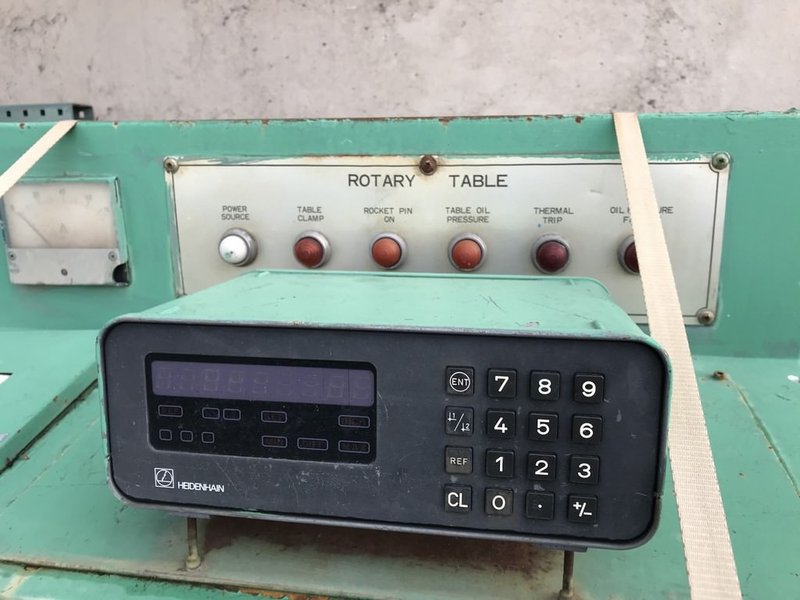 118" X 118" Homma Rotary Table, 50 Ton Wt Capacity, Heidenhain Encoder, #30051