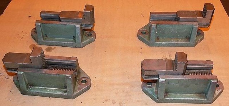 Chuck Jaws, (4), 12.25" Long, 5.5" Wide, 6.75" High, 3/4" Holes, Keyed, #30188