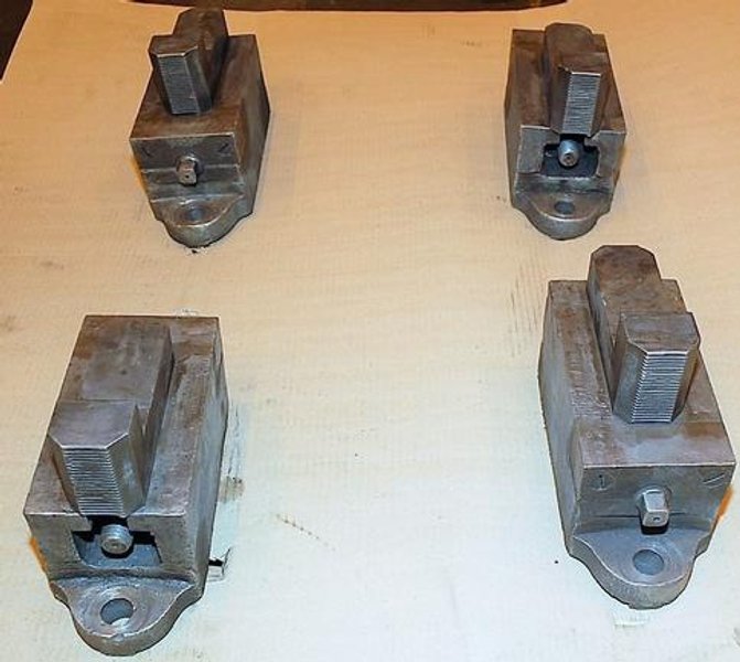 Chuck Jaws, (4), 11.5" Long, 4.375" Wide, 6.75" High, 1" Holes, Keyed, #30189
