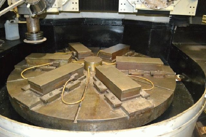 66" Campbell G22, 4-Axis CNC, 82" Swing,48" UR, (2) Spindles, 3600 RPM, 1983 #21954
