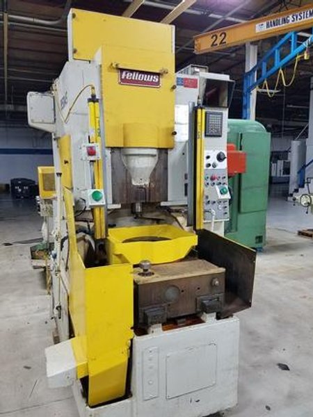 No. 10-4 Fellows, Fanuc Powermate D, 10"Dia, 4 DP, Hyd Collet Fixture, Cutter Guard, #29370