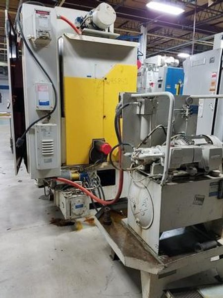 No. 10-4 Fellows, Fanuc Powermate D, 10"Dia, 4 DP, Hyd Collet Fixture, Cutter Guard, #29370