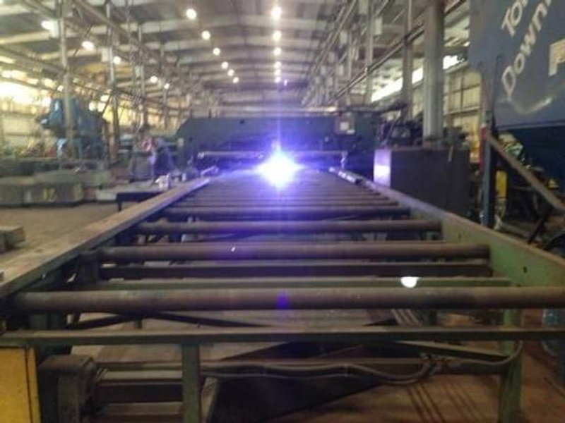 196 Ton Franklin Punch/Plasma, 72"W, 40' Infeed, Hypertherm HT4400 400 Amp, '03, #26284