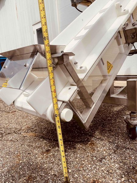 Safeline Mettler Toledo 62” Stainless Steel Incline Conveyor