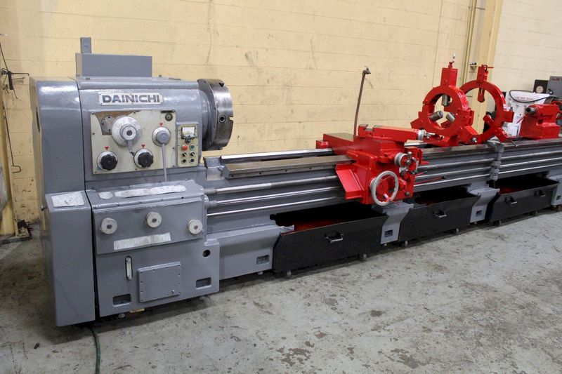24" X 164" DAINICHI GAP BED ENGINE LATHE: STOCK # 73049