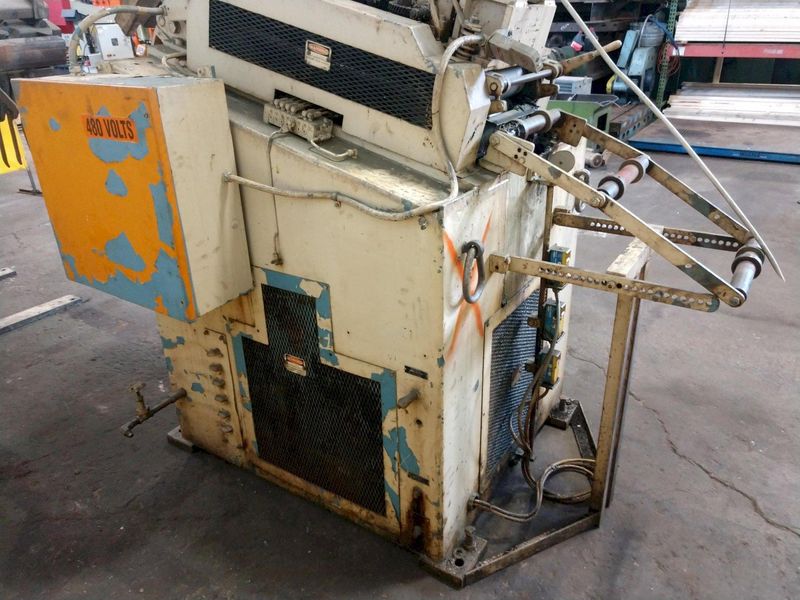 10,000 LB 5 TON X 12" X .156" LITTELL COIL FEED LINE WITH COIL REEL & STRAIGHTENER: STOCK 14941