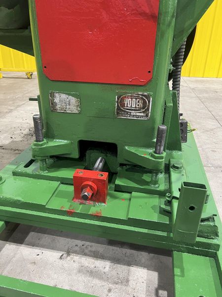 25 TON YODER MODEL #P-25 MECHANICAL CUTOFF PRESS, 2.25" STROKE : STOCK #20524