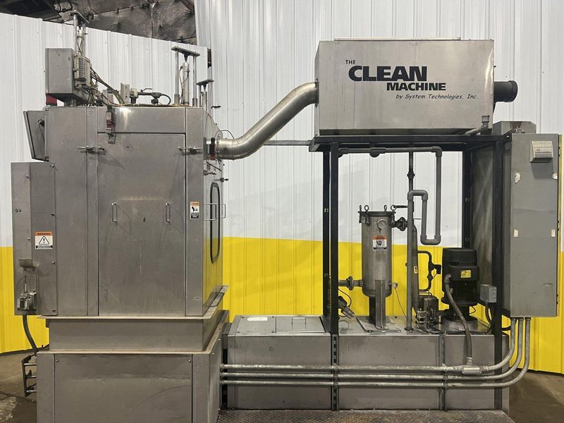 2017 SYSTEM TECHNOLOGIES ROTARY TABLE HIGH-PRESSURE STAINLESS STEEL PARTS WASHER: STOCK #14485